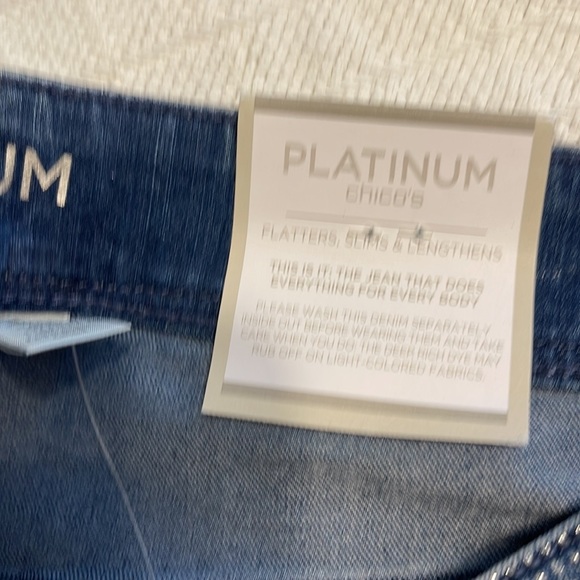 Women’s Chico Platinum Metallic Dot Jegging jean - Picture 4 of 12